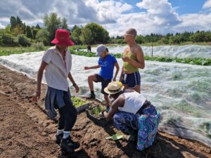 BIPoC Fem farmers at work at aloti farm - credit Anna Sika Bois-Fiaty